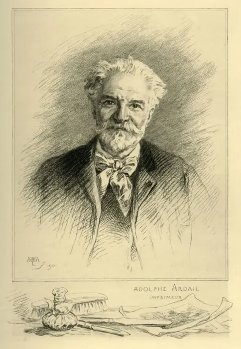 Framed Print : Adolphe Ardail, Imprimeur, 1901, (1903). Creator: Adolphe Ardail Framed Print : Adolphe Ardail, Imprimeur, 1901, (1903). Creator: Adolphe Ardail