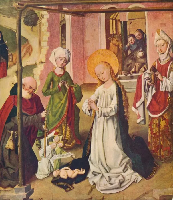 Framed Print : Adoration of the Child, c1480 (1907). Artist: Master of the St Bartholomew Altarpiece Framed Print : Adoration of the Child, c1480 (1907). Artist: Master of the St Bartholomew Altarpiece