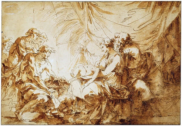 The Adoration of the Christ Child, 18th or early 19th century. Artist: Andre-Jean Le Brun