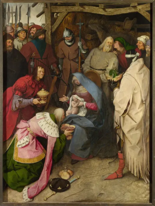 Framed Print : The Adoration of the Kings, 1564. Artist: Bruegel (Brueghel), Pieter, the Elder (ca 1525-1569)
