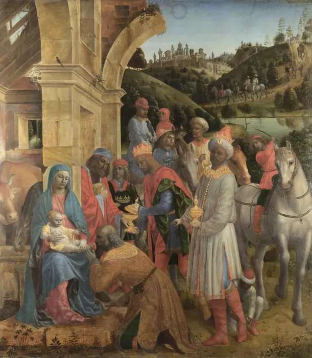 Framed Print : The Adoration of the Kings, c. 1500. Artist: Foppa, Vincenzo (active 1456-1516) Framed Print : The Adoration of the Kings, c. 1500. Artist: Foppa, Vincenzo (active 1456-1516)
