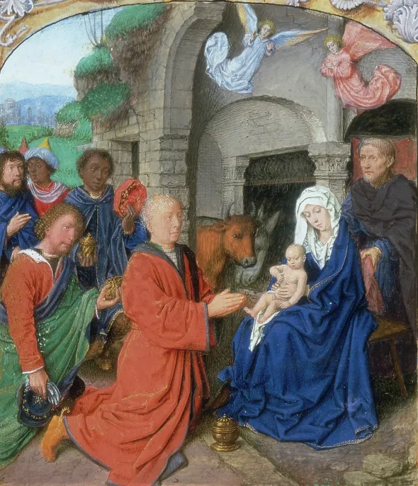 Framed Print : Adoration of the Kings, c1475-c1500. Creators: Unknown, Gerard David Framed Print : Adoration of the Kings, c1475-c1500. Creators: Unknown, Gerard David