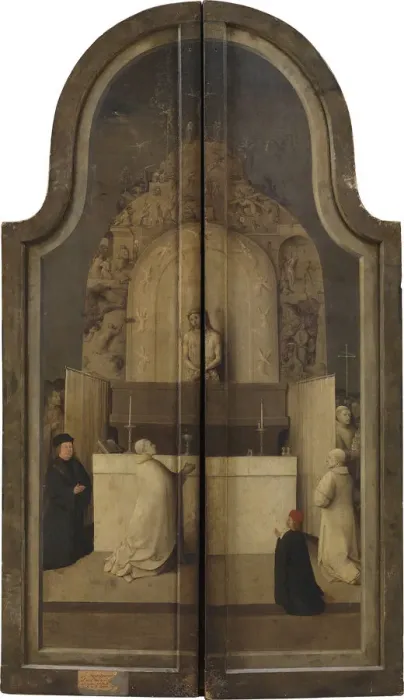 Framed Print : The Adoration of the Kings. (Triptych, reverse). Artist: Bosch, Hieronymus (c. 1450-1516) Framed Print : The Adoration of the Kings. (Triptych, reverse). Artist: Bosch, Hieronymus (c. 1450-1516)