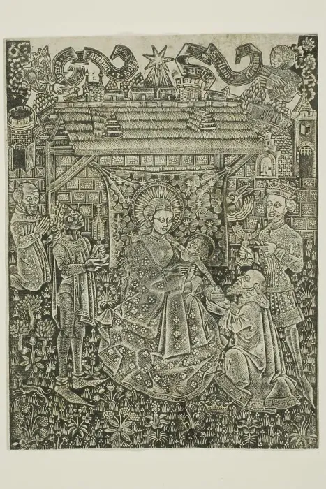 Framed Print : Adoration of the Magi, 1425-50. Creator: Unknown Framed Print : Adoration of the Magi, 1425-50. Creator: Unknown
