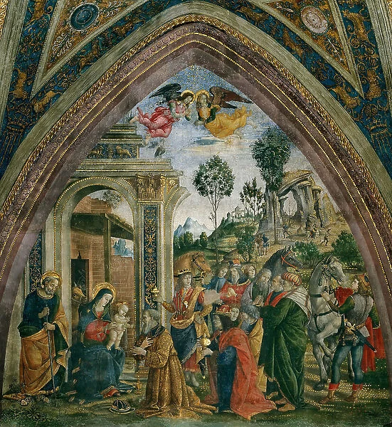 The Adoration of the Magi, 1492-1495. Creator: Pinturicchio, Bernardino (1454-1513)
