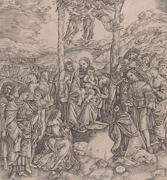 Adoration of the Magi, 1500-10. Creator: Cristofano di Michele Martini