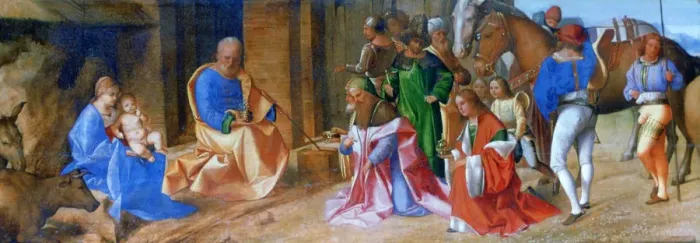 Framed Print : Adoration of the Magi, 1506-1507. Artist: Giorgione Framed Print : Adoration of the Magi, 1506-1507. Artist: Giorgione