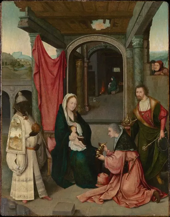 Framed Print : The Adoration of the Magi, 1524. Creator: Bosch; Hieronymus; (School) () Framed Print : The Adoration of the Magi, 1524. Creator: Bosch; Hieronymus; (School) ()