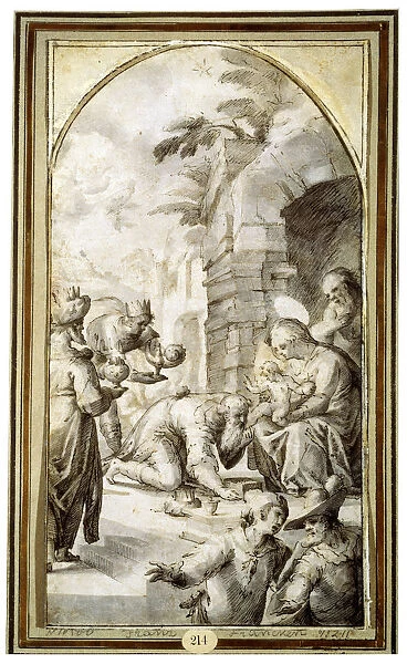 The Adoration of the Magi, 1597. Artist: Caspar Fraisinger