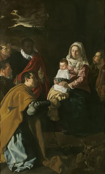 Framed Print : The Adoration of the Magi, 1619. Artist: Velazquez, Diego (1599-1660) Framed Print : The Adoration of the Magi, 1619. Artist: Velazquez, Diego (1599-1660)