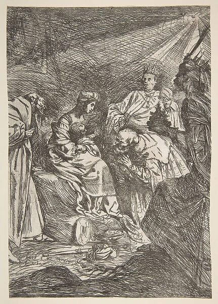 The Adoration of the Magi, 1619. Creator: Claude Vignon