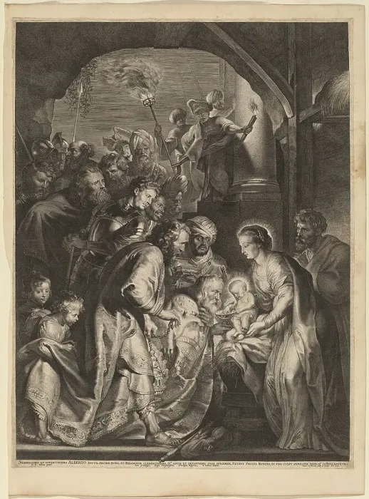Framed Print : The Adoration of the Magi, 1620. Creator: Lucas Vorsterman Framed Print : The Adoration of the Magi, 1620. Creator: Lucas Vorsterman