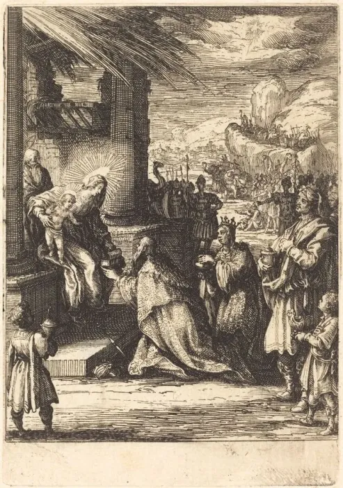 Framed Print : The Adoration of the Magi, 1623 / 1628. Creator: Jacques Callot Framed Print : The Adoration of the Magi, 1623 / 1628. Creator: Jacques Callot