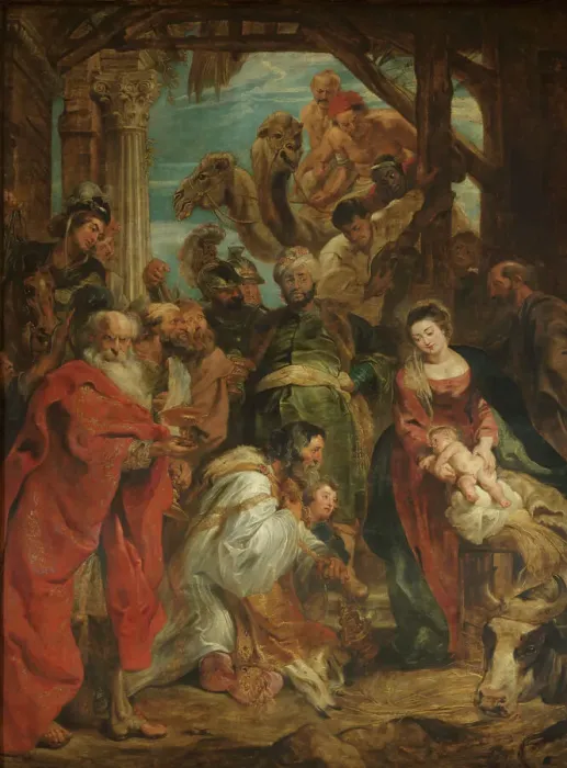 Framed Print : The Adoration of the Magi, 1624-1625. Creator: Peter Paul Rubens Framed Print : The Adoration of the Magi, 1624-1625. Creator: Peter Paul Rubens
