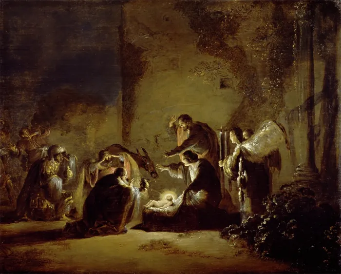 Framed Print : The Adoration of the Magi, between 1630 and 1635. Creator: Leonard Bramer
