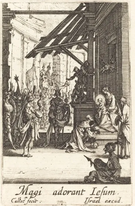 Framed Print : The Adoration of the Magi, in or after 1630. Creator: Jacques Callot Framed Print : The Adoration of the Magi, in or after 1630. Creator: Jacques Callot