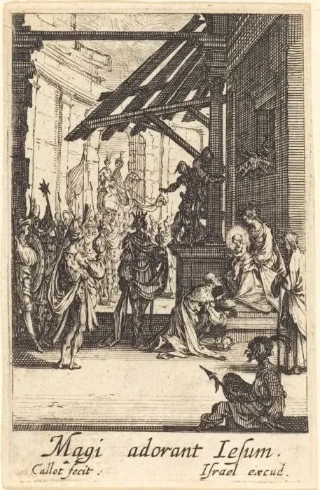 Framed Print : The Adoration of the Magi, in or after 1630. Creator: Jacques Callot Framed Print : The Adoration of the Magi, in or after 1630. Creator: Jacques Callot