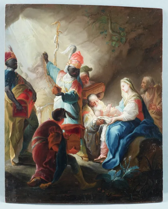Framed Print : Adoration of the Magi, after 1733. Creator: Unknown Framed Print : Adoration of the Magi, after 1733. Creator: Unknown