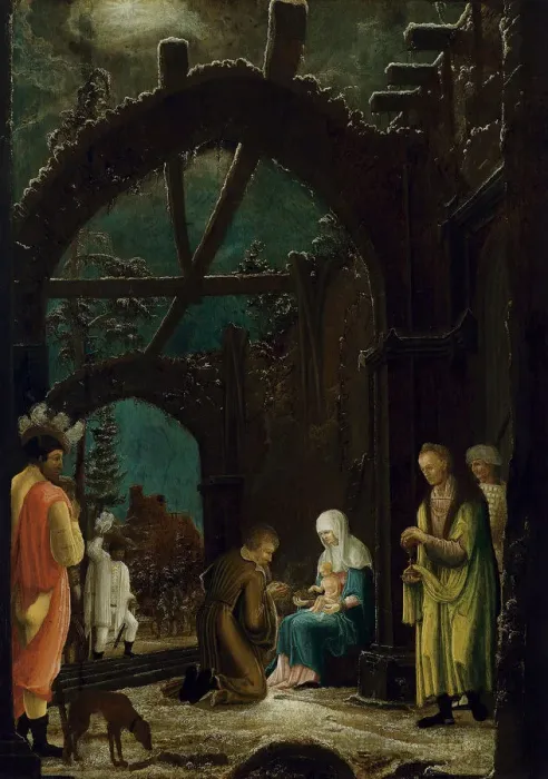 Framed Print : The Adoration of the Magi. Artist: Master of the Thyssen Adoration (active ca 1520) Framed Print : The Adoration of the Magi. Artist: Master of the Thyssen Adoration (active ca 1520)