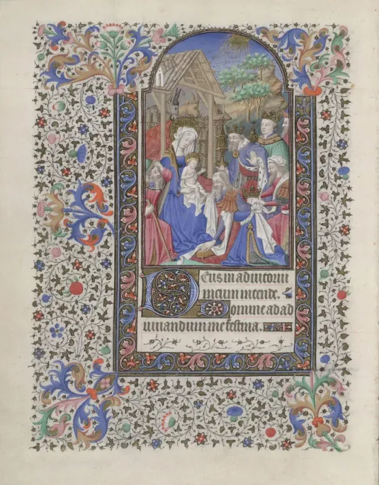 Framed Print : The Adoration of the Magi (Book of Hours), 1440-1460. Artist: Bedford Master (active 1405-1465) Framed Print : The Adoration of the Magi (Book of Hours), 1440-1460. Artist: Bedford Master (active 1405-1465)