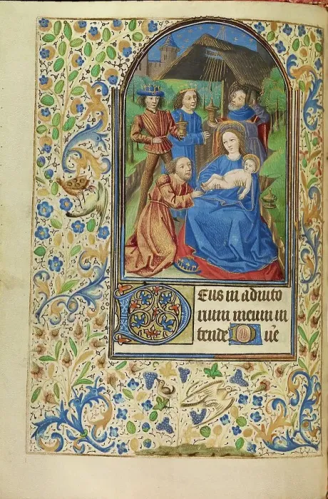 Framed Print : The Adoration of the Magi; Book of Hours, about 1466-1470. Creator: Master of Jacques of Luxembourg Framed Print : The Adoration of the Magi; Book of Hours, about 1466-1470. Creator: Master of Jacques of Luxembourg