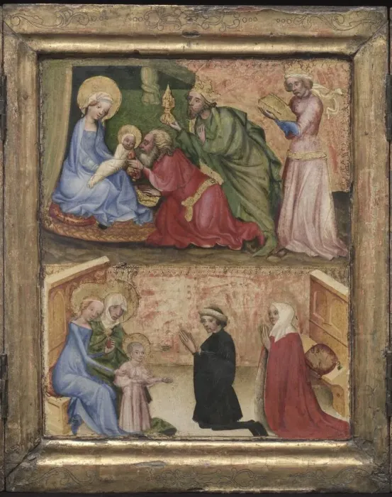 Framed Print : The Adoration of the Magi, c. 1424. Creator: Unknown Framed Print : The Adoration of the Magi, c. 1424. Creator: Unknown