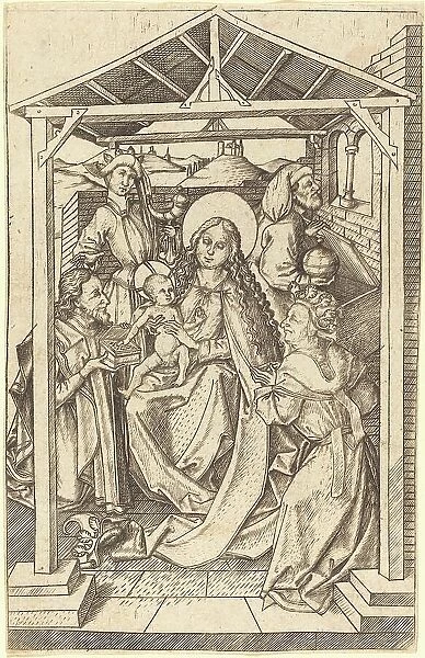 The Adoration of the Magi, c. 1460 / 1465. Creator: Master ES