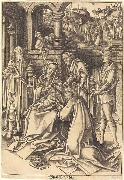 The Adoration of the Magi, c. 1490  /  1500. Creator: Israhel van Meckenem