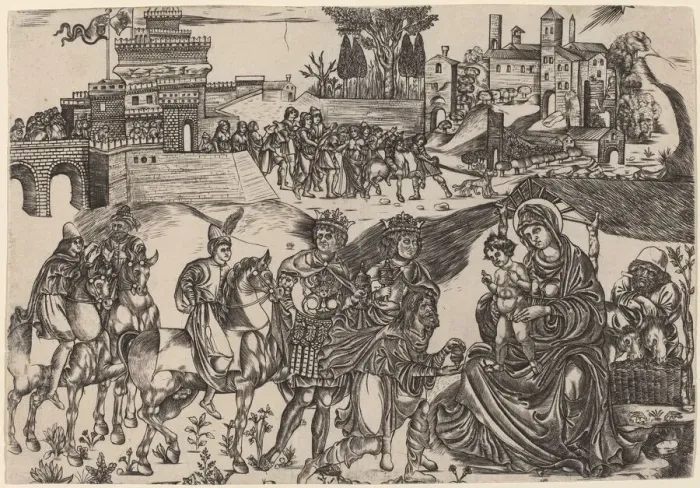 Framed Print : The Adoration of the Magi, c. 1503 / 1513. Creator: Unknown Framed Print : The Adoration of the Magi, c. 1503 / 1513. Creator: Unknown