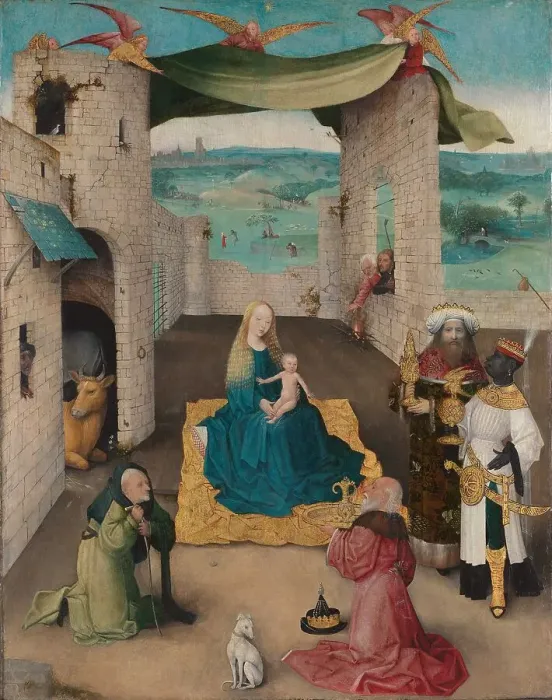 Framed Print : The Adoration of the Magi, c1475. Creator: Bosch; Hieronymus (c. 1450-1516) Framed Print : The Adoration of the Magi, c1475. Creator: Bosch; Hieronymus (c. 1450-1516)