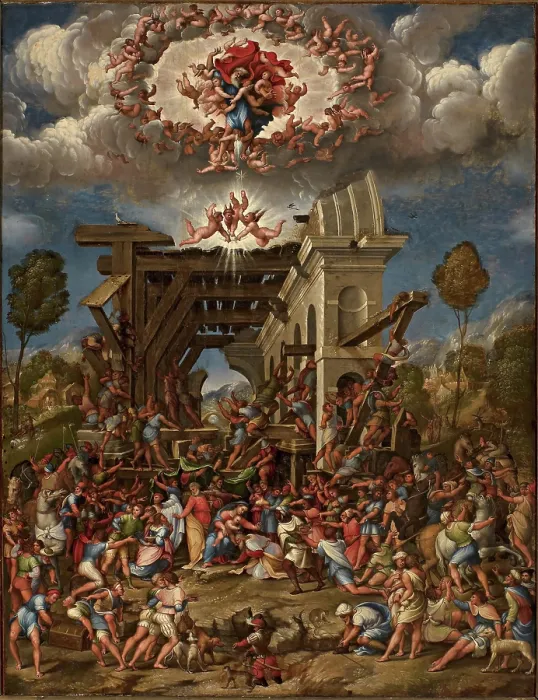 Framed Print : The Adoration of the Magi, c1525. Creator: Marchesi (da Cotignola), Girolamo (1480-1550) Framed Print : The Adoration of the Magi, c1525. Creator: Marchesi (da Cotignola), Girolamo (1480-1550)