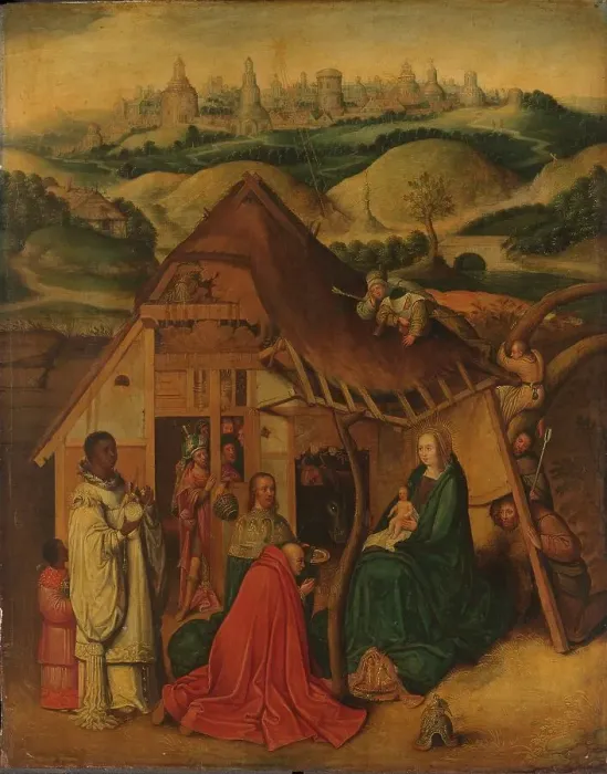 Framed Print : The Adoration of the Magi, c.1600-c.1650. Creator: Unknown Framed Print : The Adoration of the Magi, c.1600-c.1650. Creator: Unknown