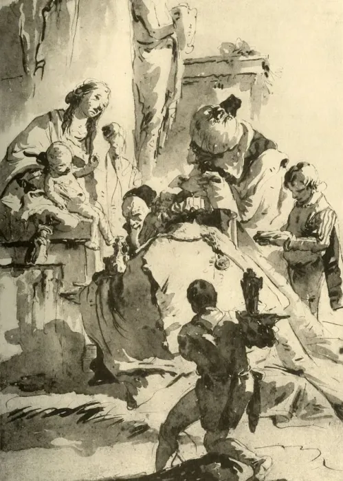 Framed Print : Adoration of the Magi, c1745, (1928). Artist: Giovanni Battista Tiepolo Framed Print : Adoration of the Magi, c1745, (1928). Artist: Giovanni Battista Tiepolo