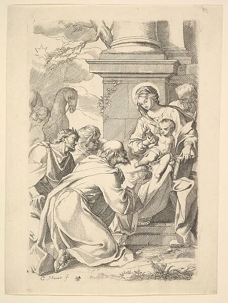 The Adoration of the Magi (copy in reverse). Creator: Carlo Maratti