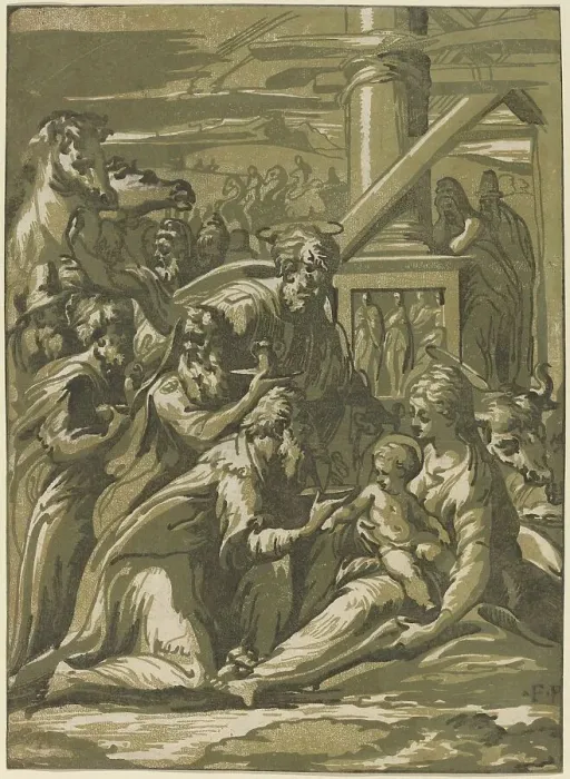 Framed Print : The Adoration of the Magi. Creator: Giuseppe Nicola Rossigliani Framed Print : The Adoration of the Magi. Creator: Giuseppe Nicola Rossigliani