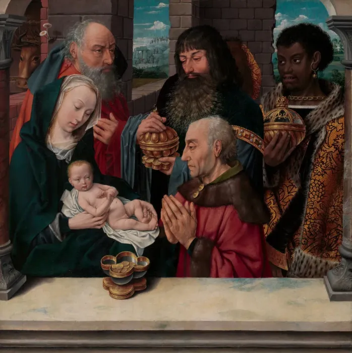 Framed Print : The Adoration of the Magi. Creator: Unknown Framed Print : The Adoration of the Magi. Creator: Unknown