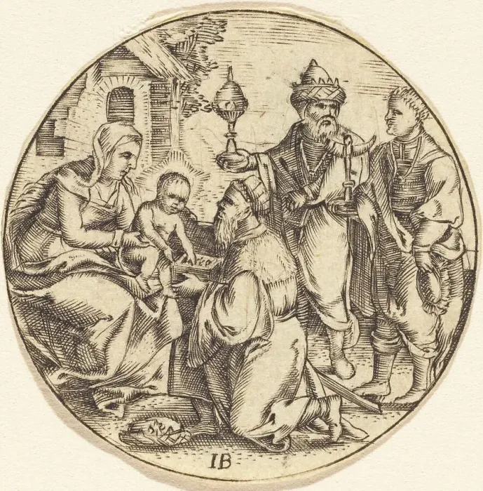Framed Print : The Adoration of the Magi. Creator: Unknown Framed Print : The Adoration of the Magi. Creator: Unknown