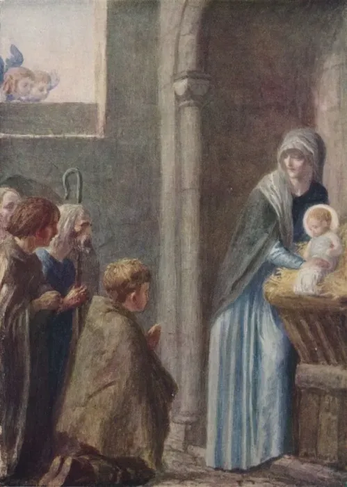 Framed Print : The Adoration of the Magi, late 19th century, (1912). Artist: Robert Anning Bell Framed Print : The Adoration of the Magi, late 19th century, (1912). Artist: Robert Anning Bell