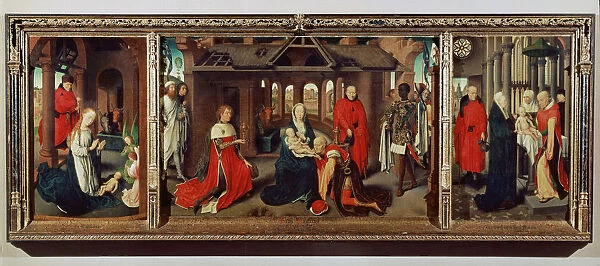 The Adoration of the Magi, triptych by Hans Memling, preserved in the Prado Museum