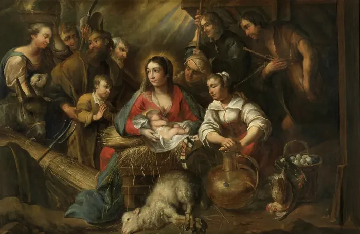Framed Print : The Adoration of the Sheperds. Creator: Jan Cossiers Framed Print : The Adoration of the Sheperds. Creator: Jan Cossiers