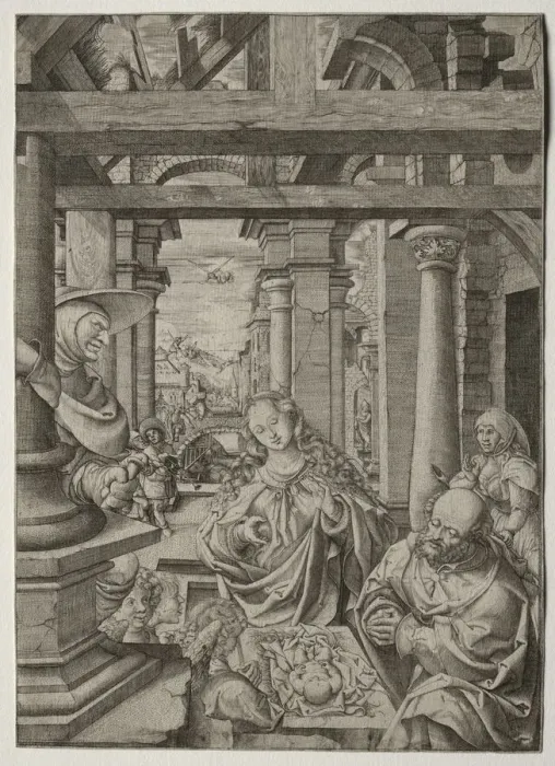 Framed Print : Adoration of the Shepherd, c. 1522-1525. Creator: Frans Crabbe van Esplegem (Flemish, c Framed Print : Adoration of the Shepherd, c. 1522-1525. Creator: Frans Crabbe van Esplegem (Flemish, c