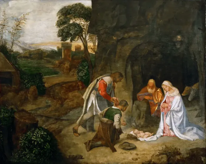 Framed Print : The Adoration of the Shepherds Framed Print : The Adoration of the Shepherds