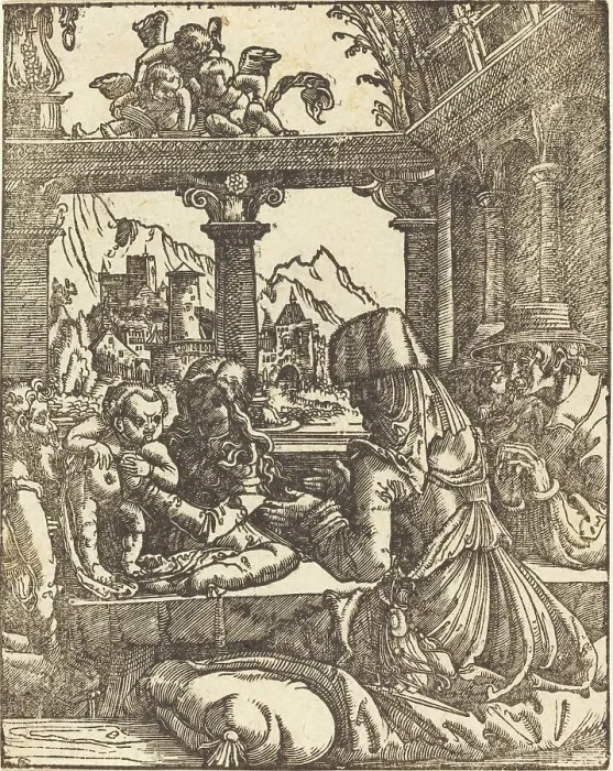 Framed Print : The Adoration of the Shepherds, in or after 1520. Creator: Albrecht Altdorfer Framed Print : The Adoration of the Shepherds, in or after 1520. Creator: Albrecht Altdorfer