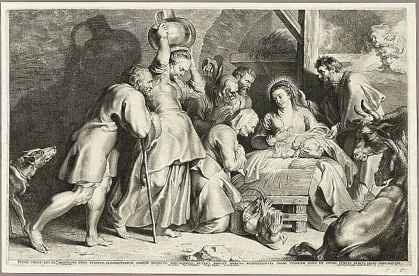 Adoration of the Shepherds, 1620. Creator: Lucas Vorsterman