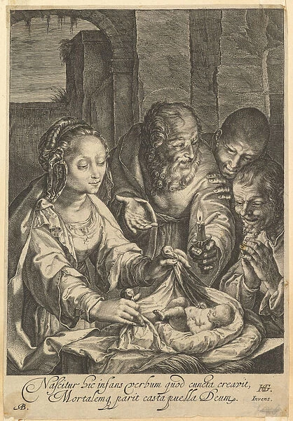 The Adoration of the Shepherds, after 1650. Creator: Abraham Blooteling