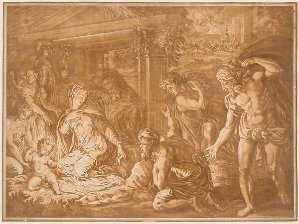 The Adoration of the Shepherds, 1724. Creator: Elisha Kirkall