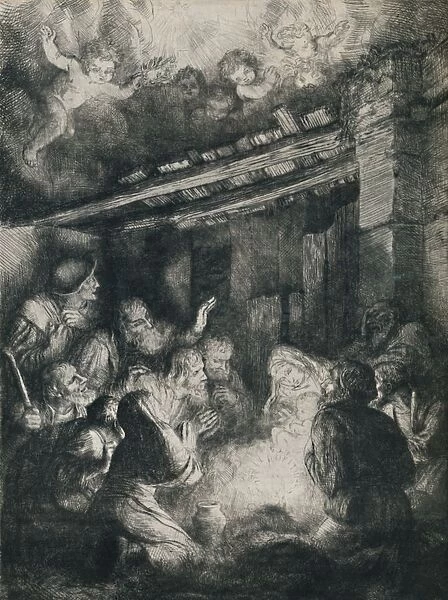 The Adoration of the Shepherds, 1922. Creator: Alphonse Legros