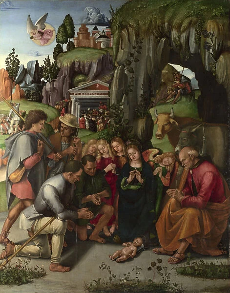 The Adoration of the Shepherds, c. 1496. Artist: Signorelli, Luca (ca 1441-1523)