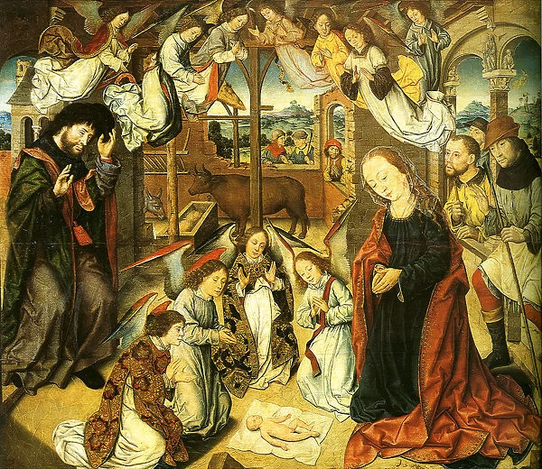 The Adoration of the Shepherds, c. 1500. Artist: Bouts, Aelbrecht (1451  /  54-1549)