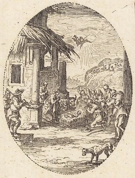The Adoration of the Shepherds, c. 1631. Creator: Jacques Callot